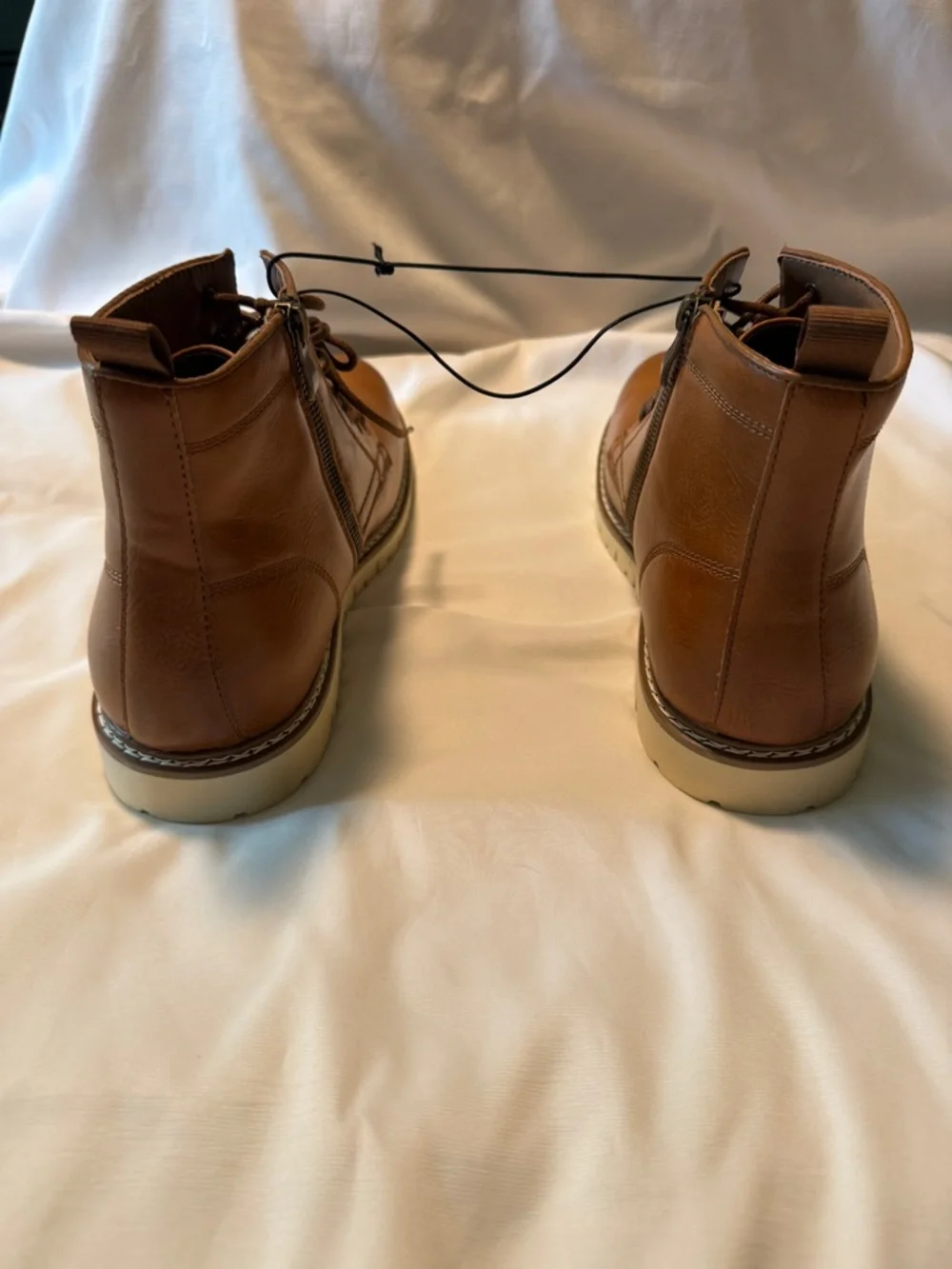 Steve Madden P-Broome Brown Lace Up Boots Mens Size 12M NWOT